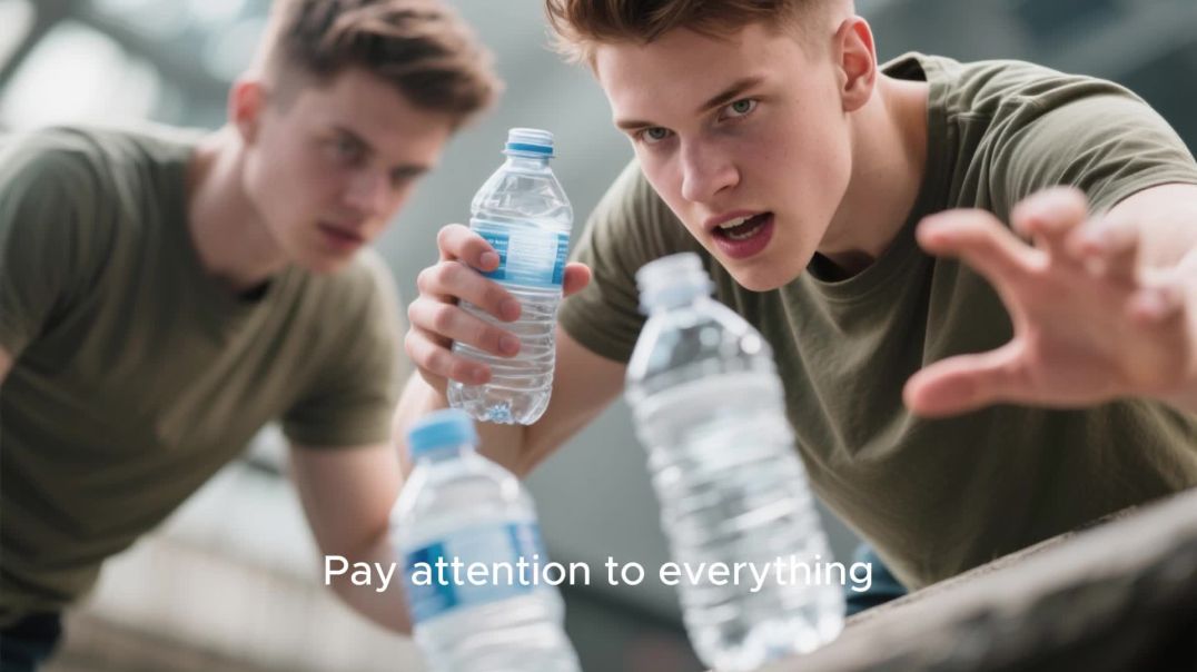 Spot the fake water bottle
