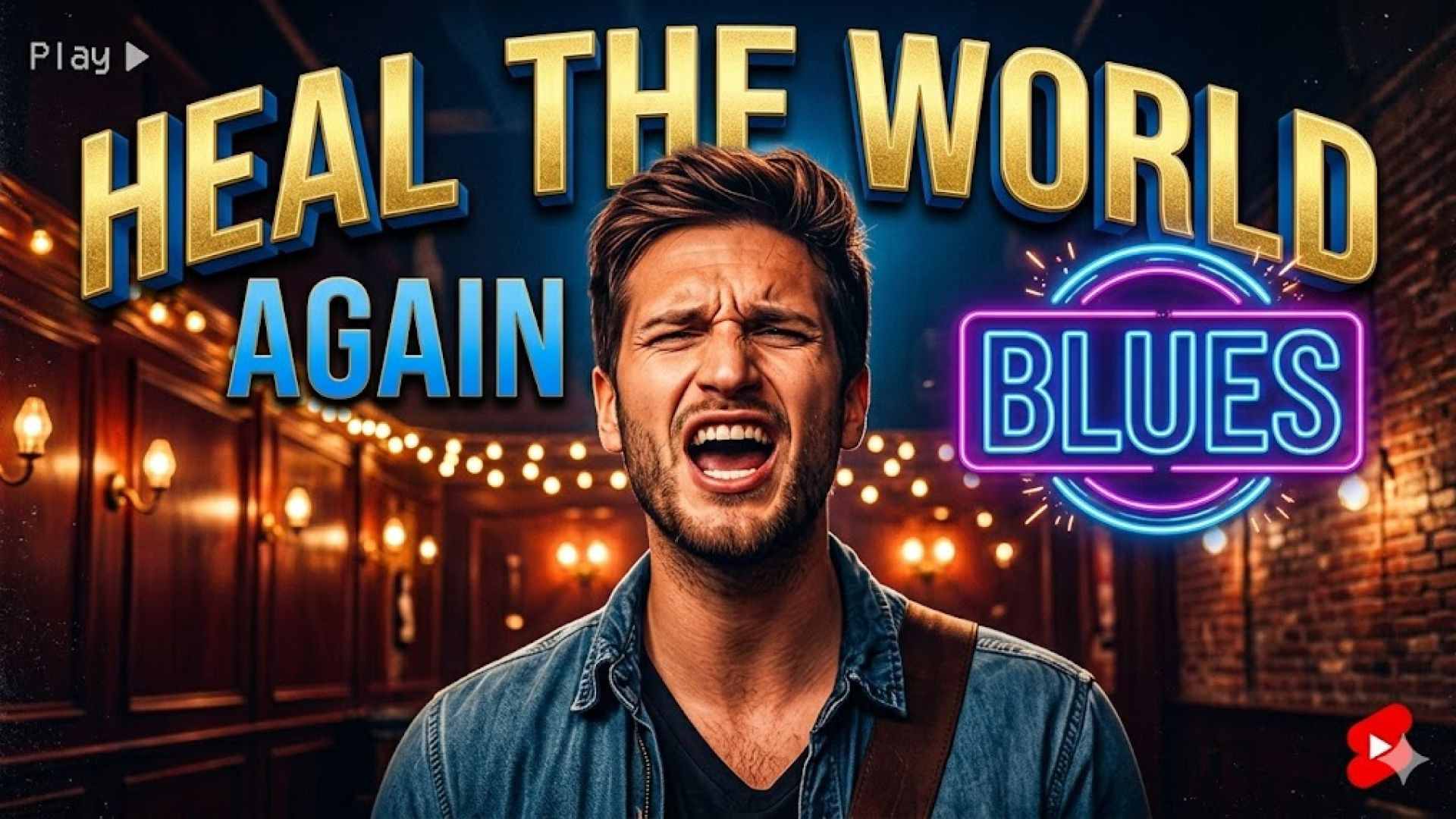 ⁣Blues Male Heal the World
